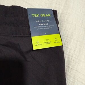Tek Gear Black Relaxed Track Pants